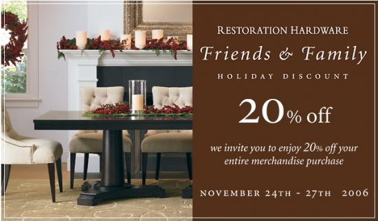 Friends and Family Discount Round Up